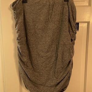 Old Navy Gray Ruched Mini Skirt